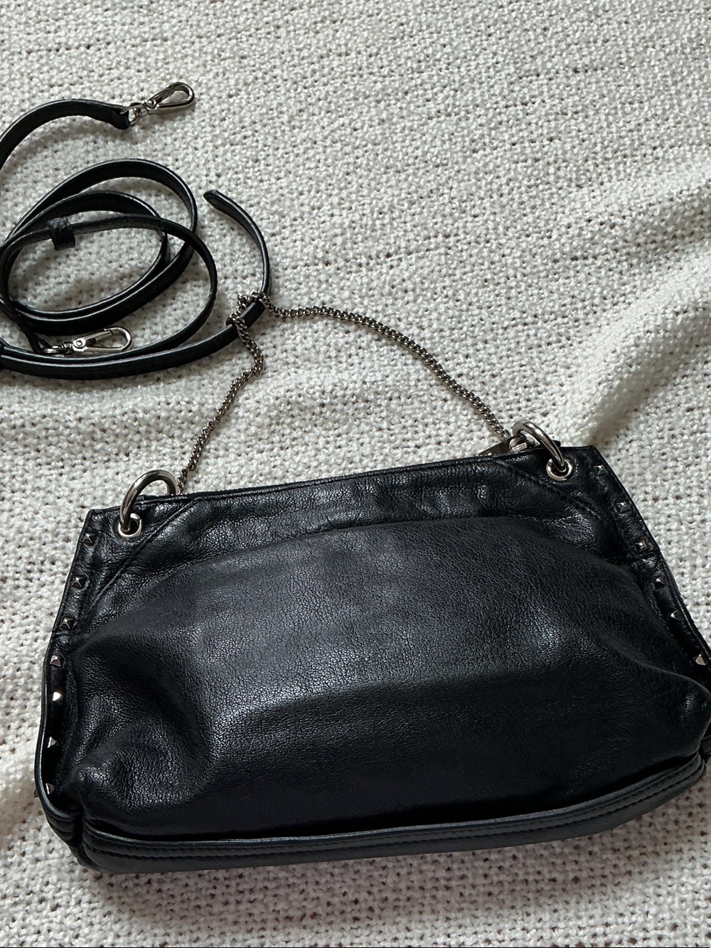 Marc Jacobs Leather Padlock Chain Shoulder Strap & Removable Crossbody Strap - Picture 2 of 14